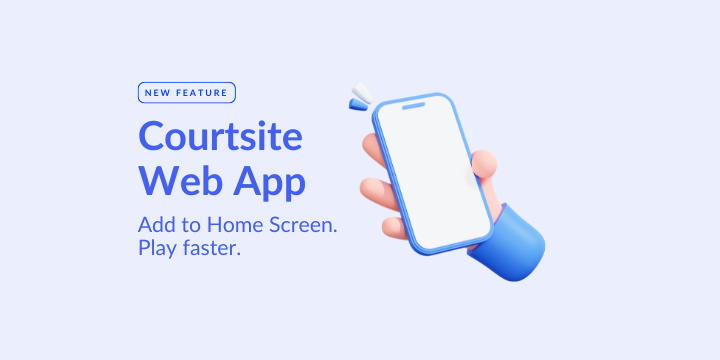 Book Courts in One Tap! Add Courtsite to Your Home Screen